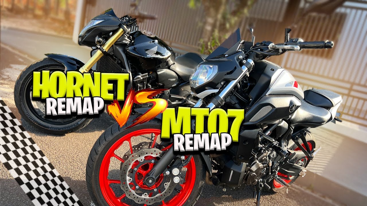 MT 07 VS HORNET REMAPEADAS * agora eu quero ver *😱
