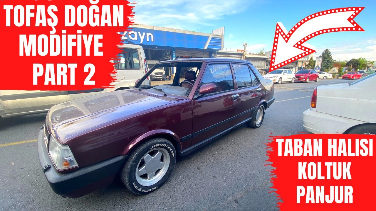 TOFAŞ DOĞAN MODİFİYE EDİYORUZ ! #PART 2 (KOLTUK,PANJUR,TABAN HALISI)