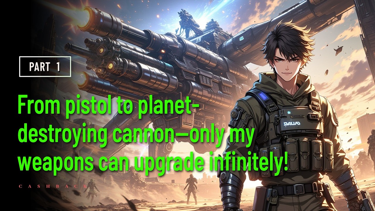 From pistol to planet-destroying cannon—only my weapons can upgrade infinitely!