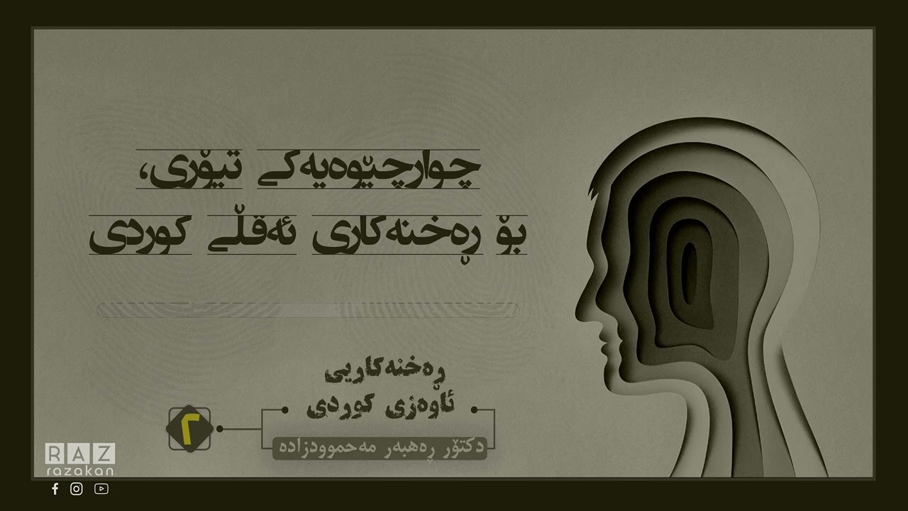 کۆڕسی ڕەخنەکاری ئەقڵی کوردی| چوارچێوەیەکی تیۆری بۆ ڕەخنەکاری ئەقڵی کوردی | د. ڕاهبەر مەحموودزادە | 2