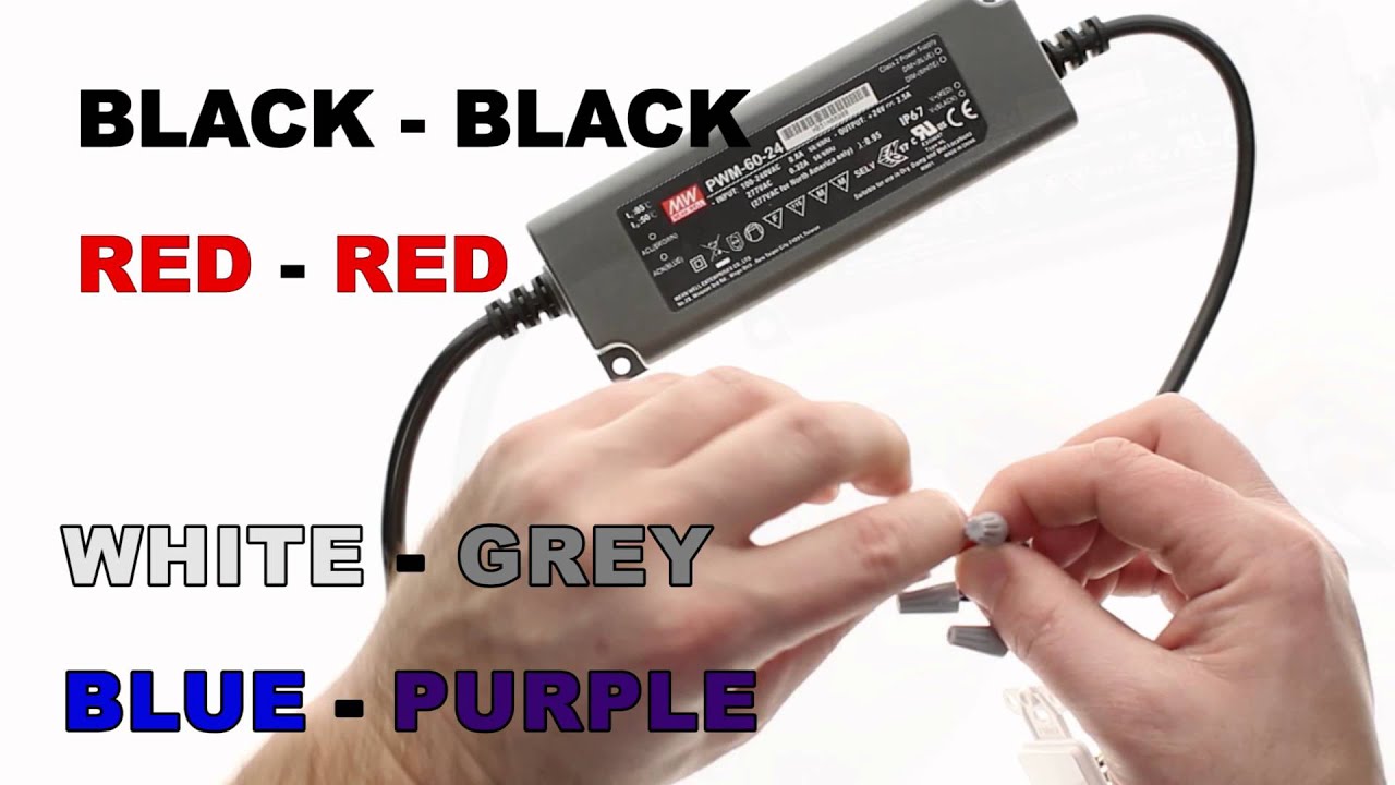 How to wire dimmable power supply