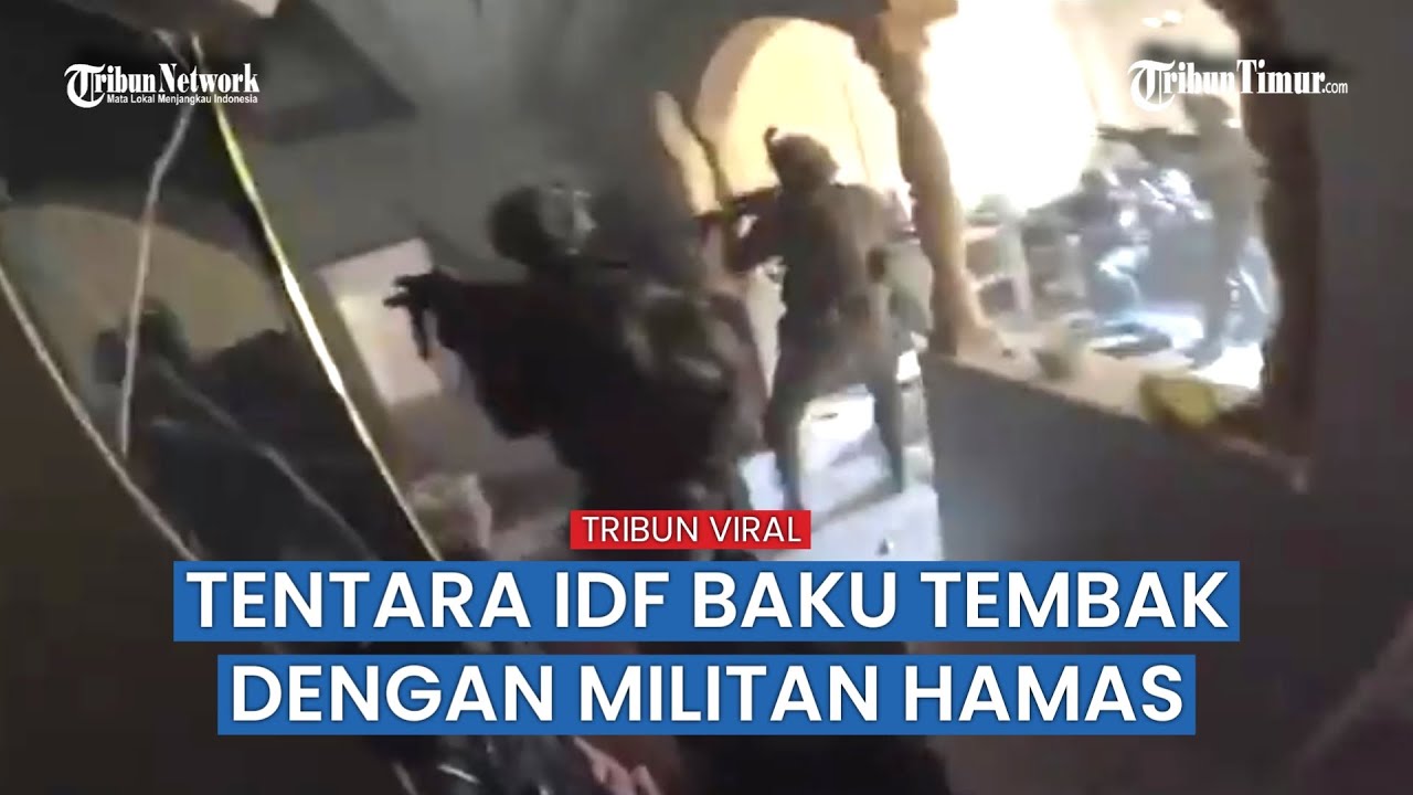 Momen Detik-Detik Baku Tembak antara Tentara Israel dan Pejuang Hamas di Gaza