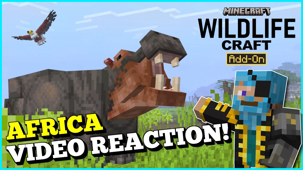 Реакция Daz Man на презентацию биома WildLifeCraft — демонстрация дополнения Africa ¦ Minecraft B...