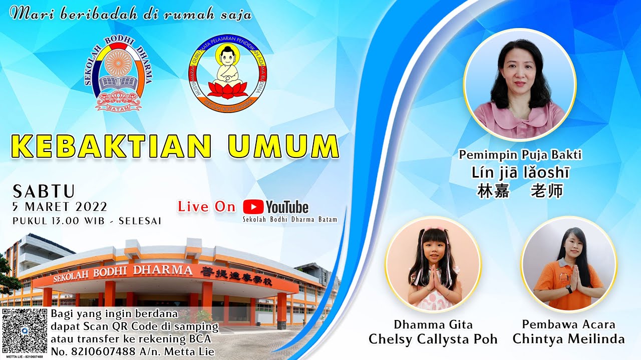 Kebaktian rutin Sekolah Bodhi Dharma