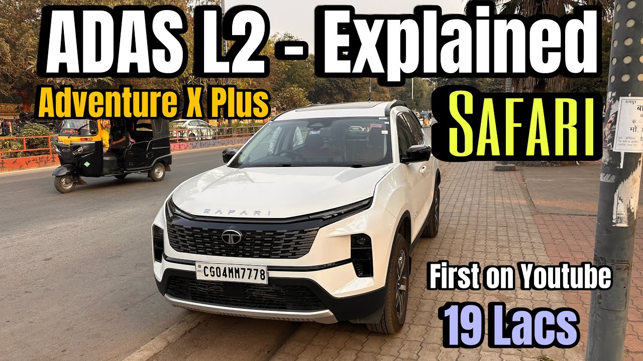 Tata Safari Adventure X + ADAS Features Explained | ADAS L2 Explained | Tata Safari ADAS Features