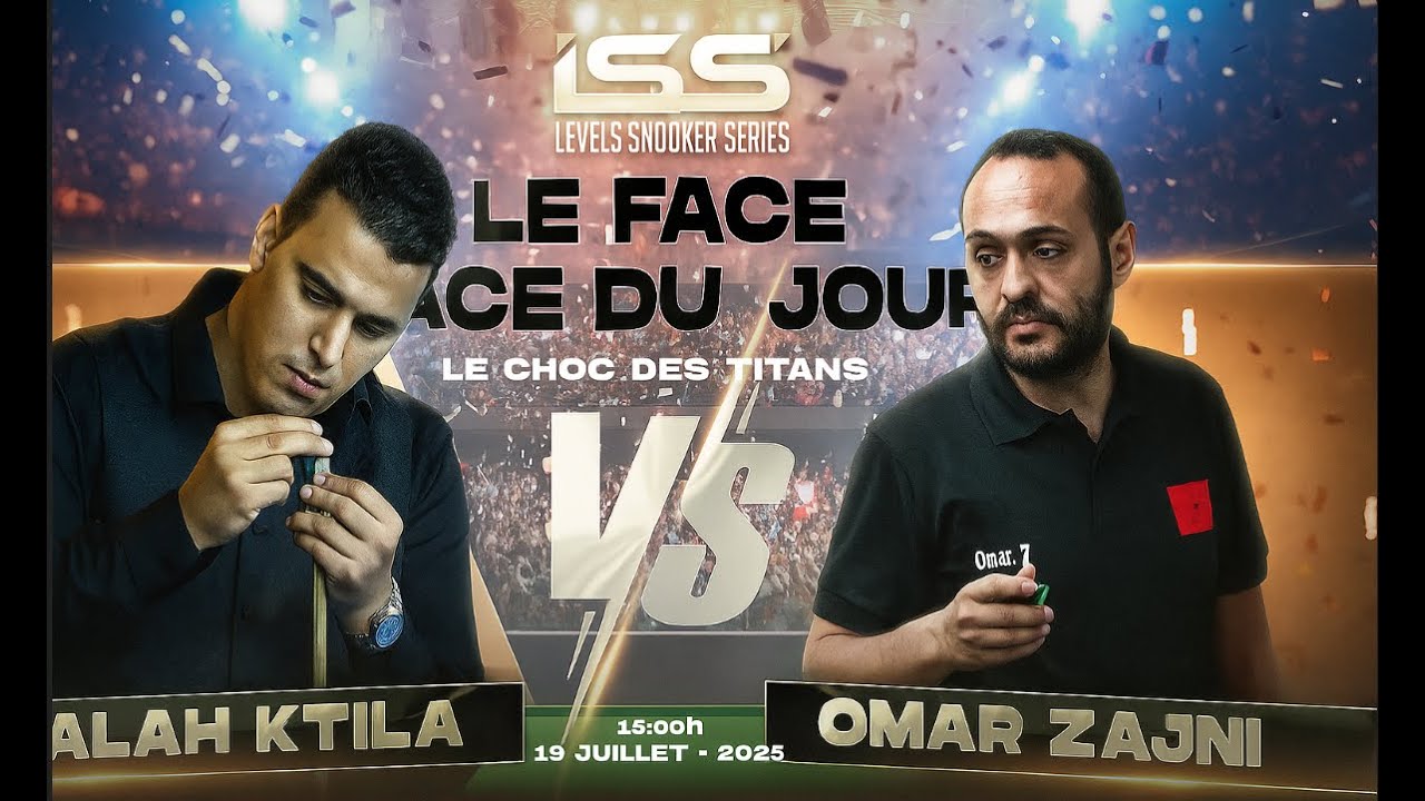قمة السنوكر ف طنجة بين عمر الزجني و صلاح Crazy decider frame snooker Omar zajni vs Salah Ktila