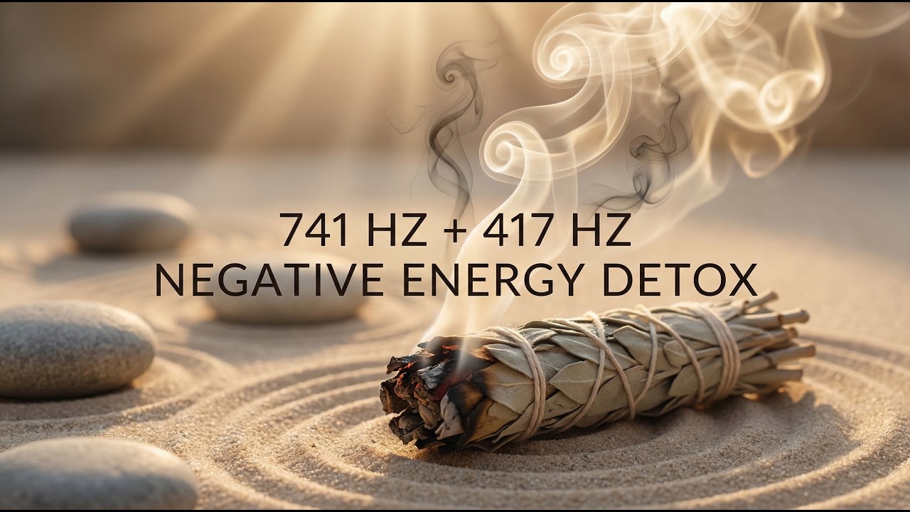 🌊🌿741 HZ + 417 HZ NEGATIVE ENERGY DETOX ⚡DEEP AURA CLEANSING • REMOVE BLOCKS • FULL ENERGY RESET 🌌✨