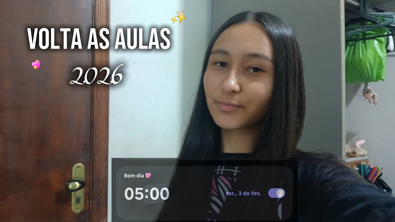 Meu primeiro dia de aula 2026 💓 (eu tava NUITO nervosa)