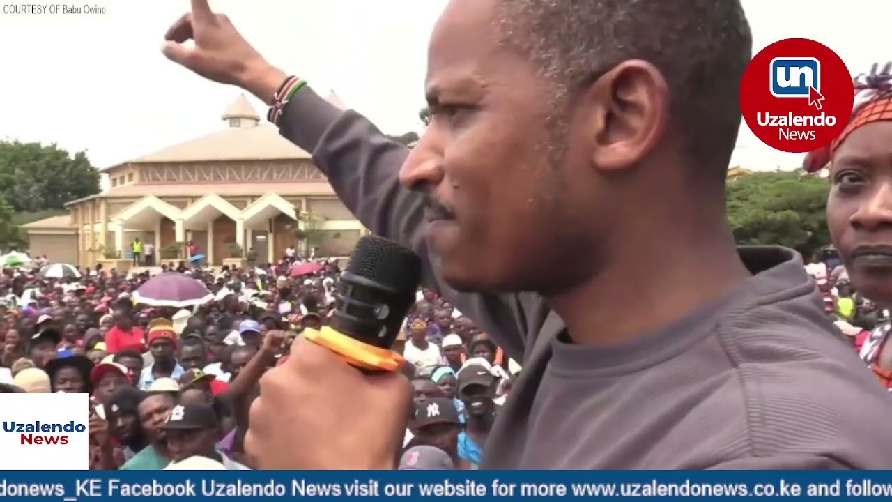 “GOVERNOR!” Chants Make It Hard for Babu Owino to Address Residents in Embakasi East