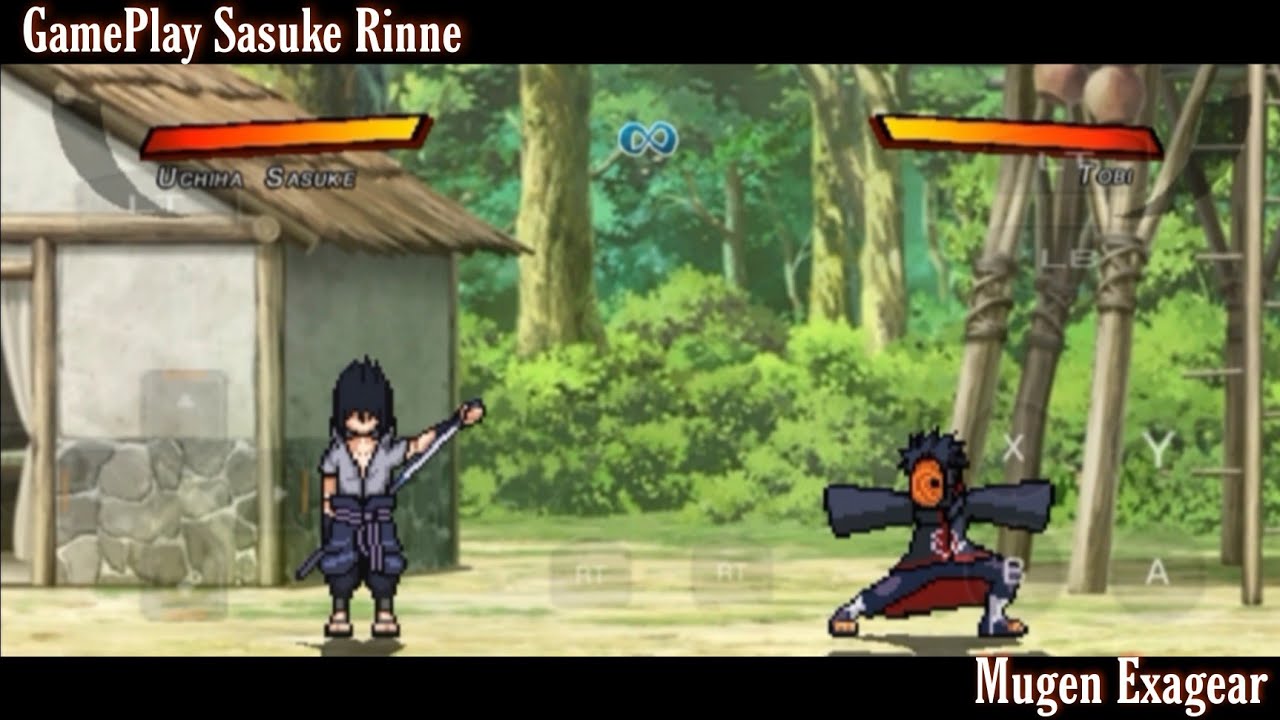 GamePlay Sasuke Rinne by Om Hy | Mugen Exagear | part 2