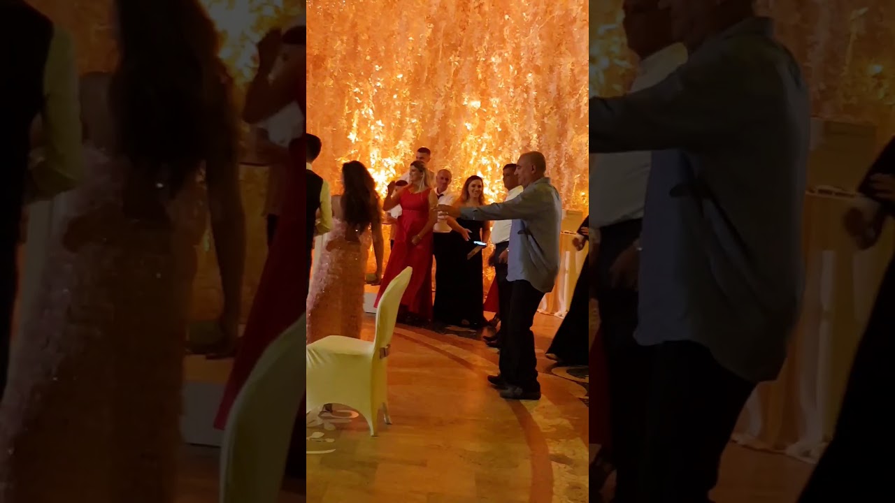 Dhendrin e rrembejne nga nusja dy balerina dhe shijon kercimin e tyre ne maksimum 😂🤗  Nusja nuk