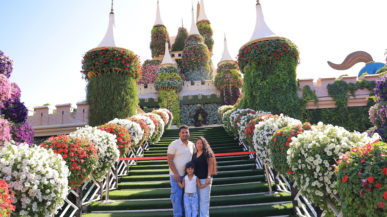 Visiting Dubai Miracle Garden & Burj Khalifa//2K25