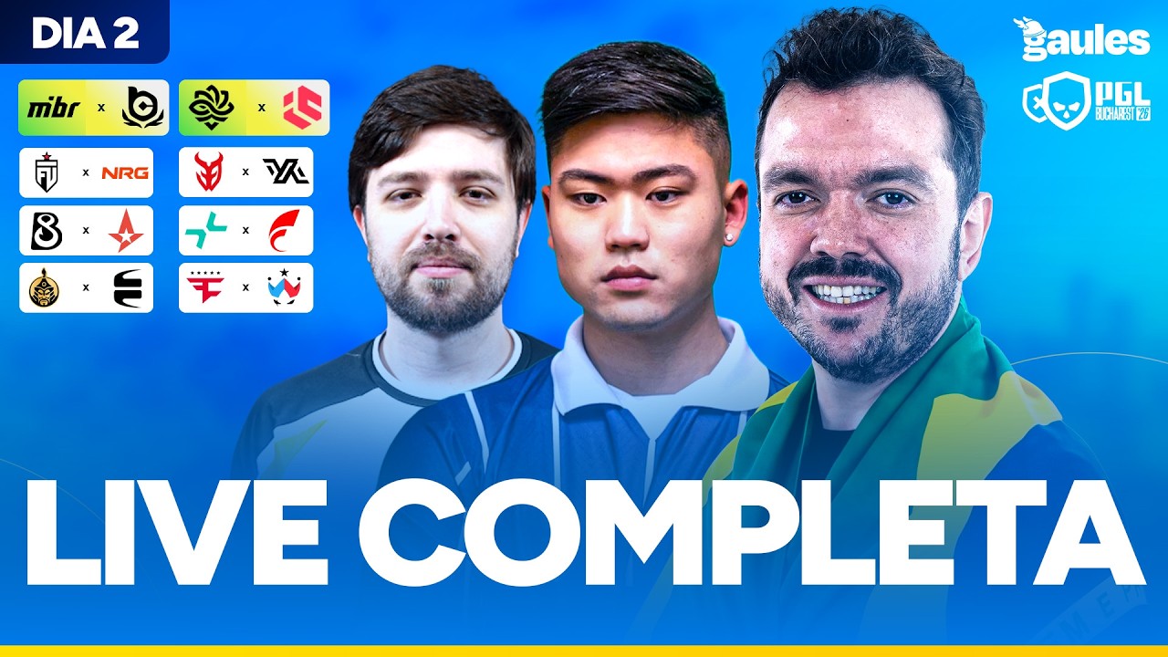 DIA 2 - PGL BUCHAREST 2026 - !socio - Siga @Gaules nas redes sociais!