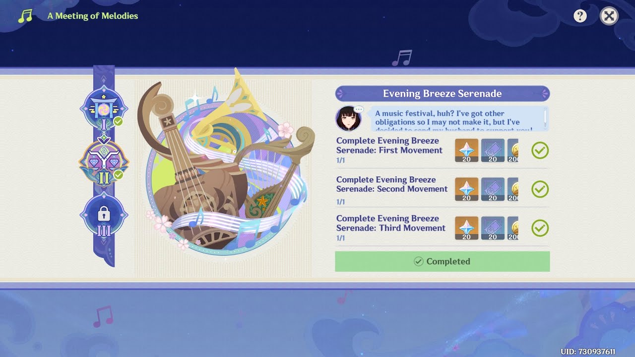 [Genshin] Iridescent Rock 'n' Roll Tour - A Meeting of Melodies: Evening Breeze Serenade