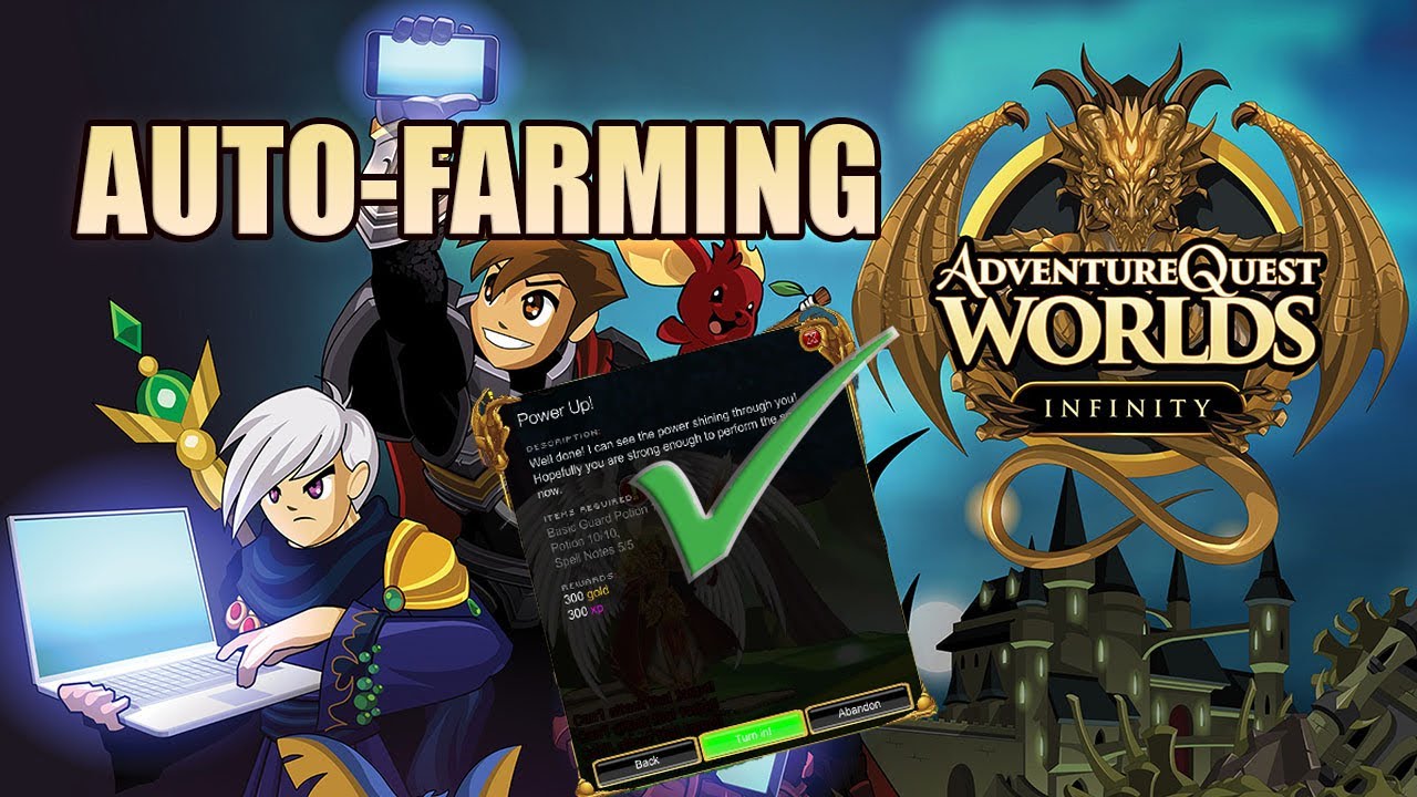 AQW Infinity Auto-Farming?!(AFK/ Idle)