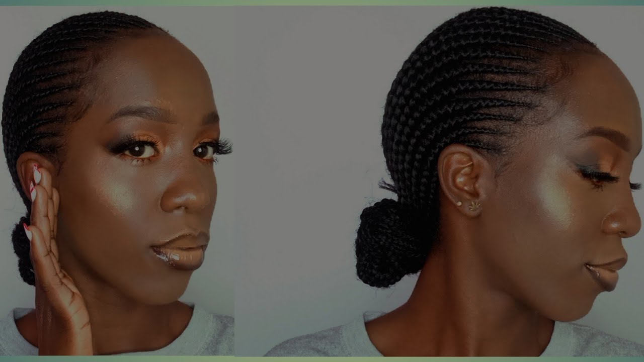 Full make-up on dark skin