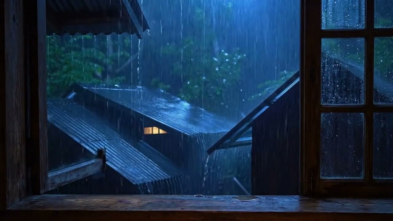 Heavy Rain Sounds 🌙 Fall Asleep Instantly and Stay Relaxed 😴