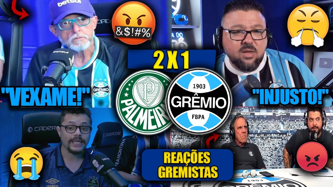 REA&Ccedil;&Otilde;ES dos GREMISTAS - PALMEIRAS 2x1 GR&Ecirc;MIO - BRASILEIR&Atilde;O 2026 - REACT VAMOS RIR do FARID e BAG&Eacute;!