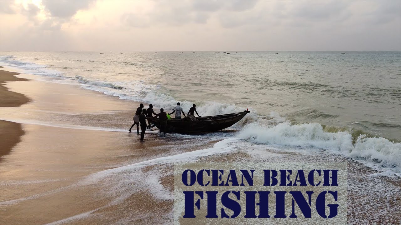 Sunrise fishing along the Lagos Coastline