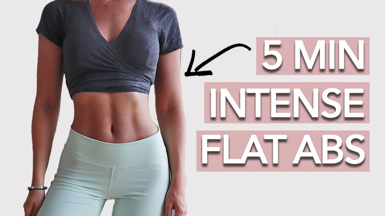 Intense Flat Abs Workout (5 Mins - Follow Along)