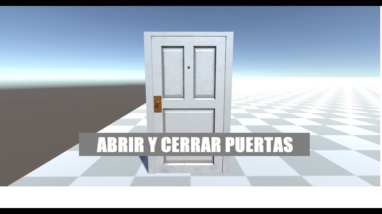 Unity 3d curso programación: tutorial abrir y cerrar puertas con scripts