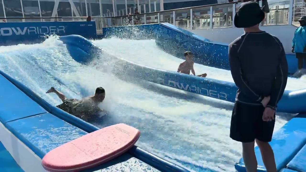 first attempt on the flow rider Boogie Board 