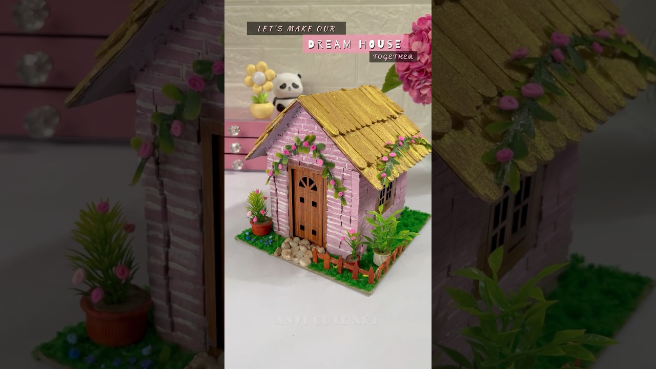 DIY Cute Mini House 🏠 #diycrafts #viralvideo #viralshorts #shorts #art #crafts #handmade #easycraft