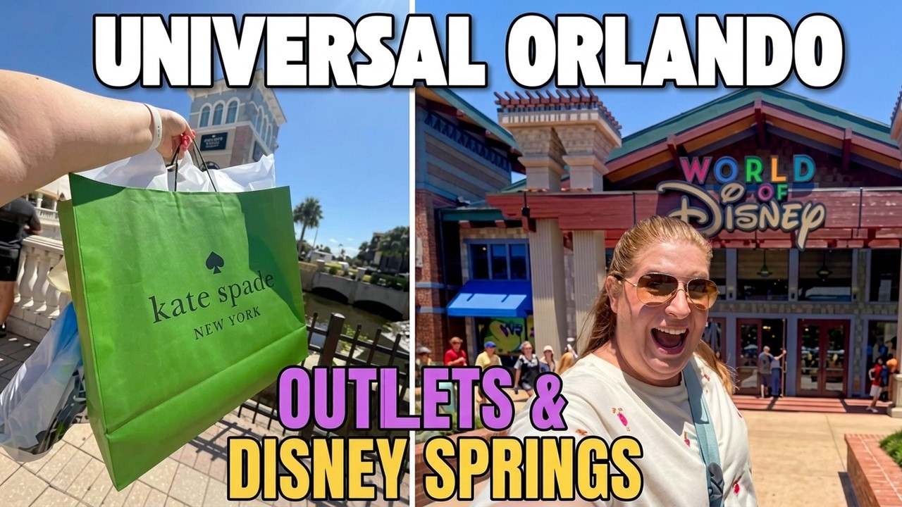 UNIVERSAL ORLANDO VLOG 7| I Snuck Into Disney World! | Universal Studis fireworks + Outlet Shopping