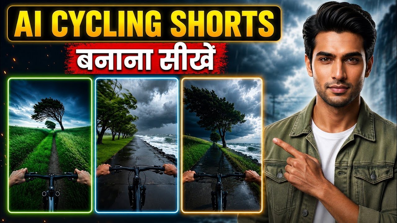 Make Cycling AI Reels For Free | How To Make Cycling AI Nature Reels | Cycling POV Shorts Generator