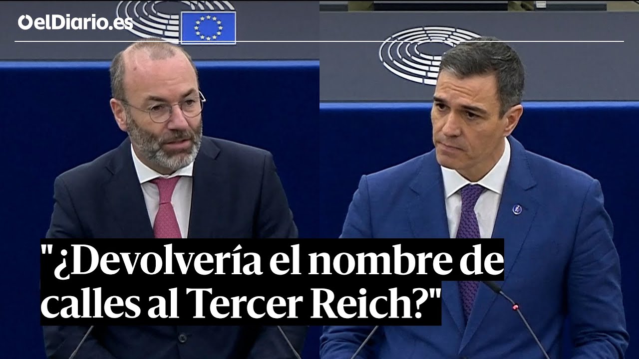 SÁNCHEZ contra el líder del PP europeo: 