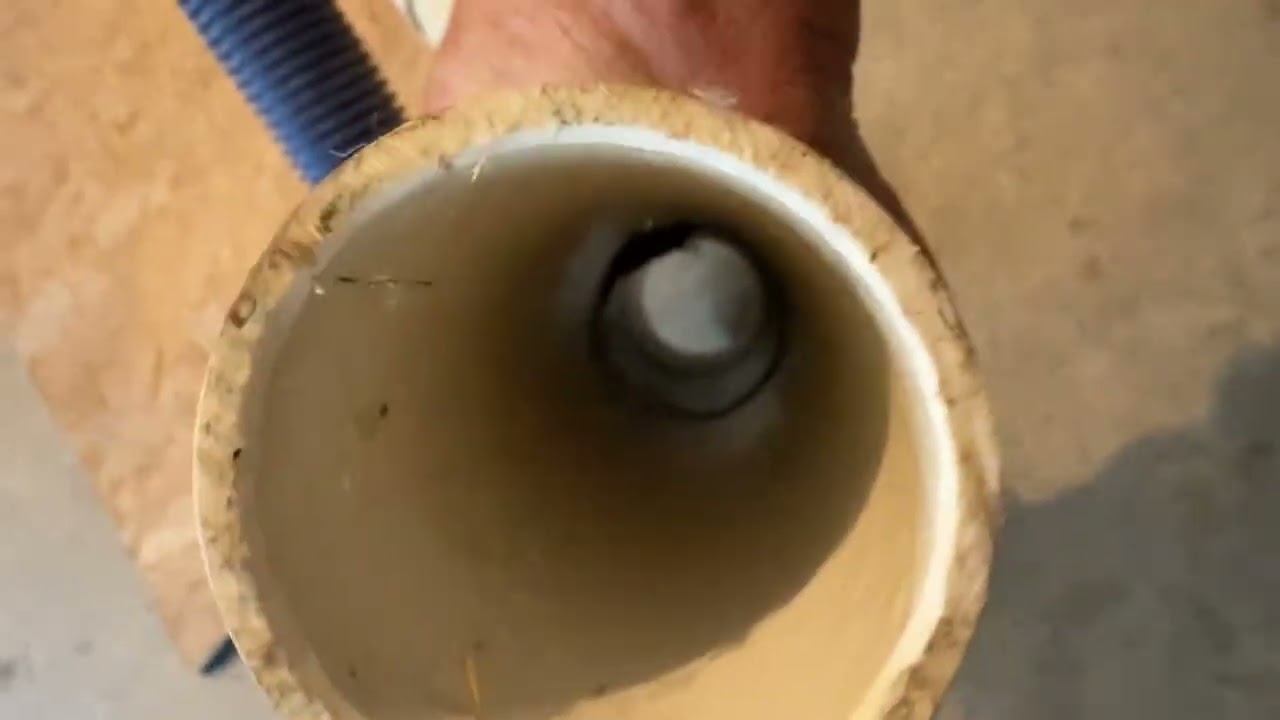 Homemade. PVC gold catching jet log. . Gold catcher.