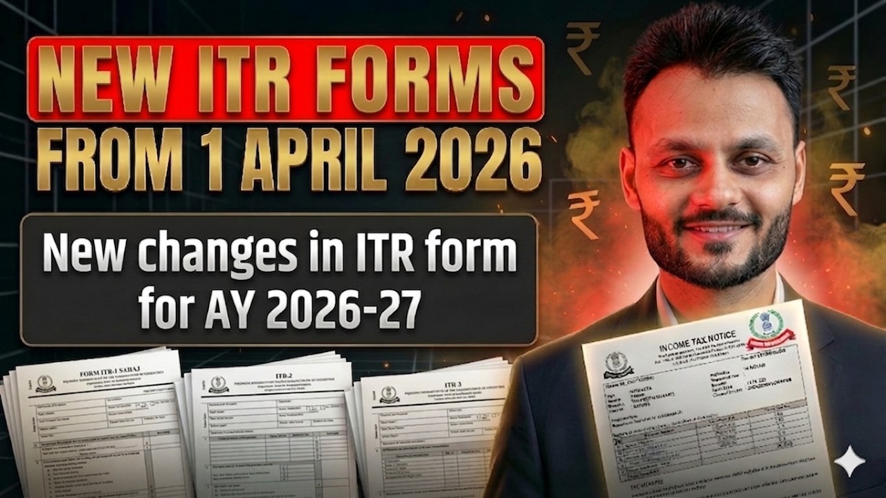 New ITR Forms issued for AY 2026 27