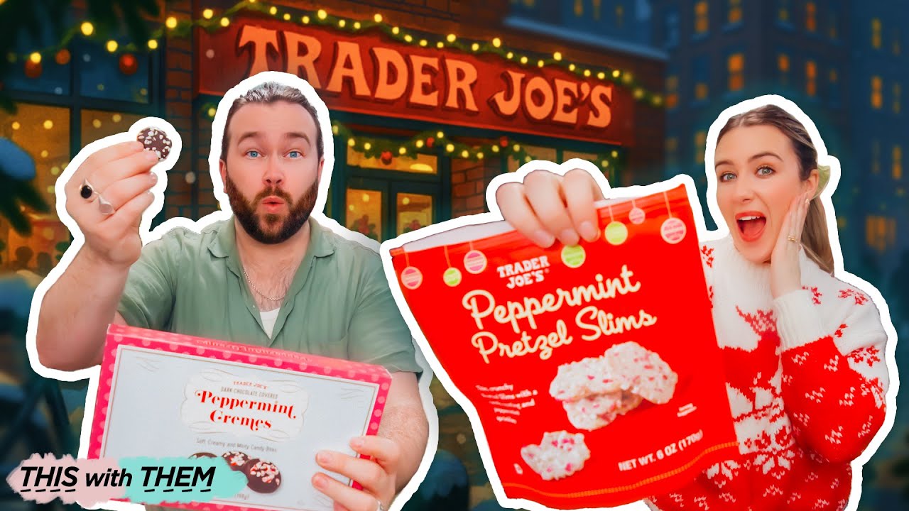 BRITISH PEOPLE TRY TRADER JOE'S FESTIVE TREATS! 🎄