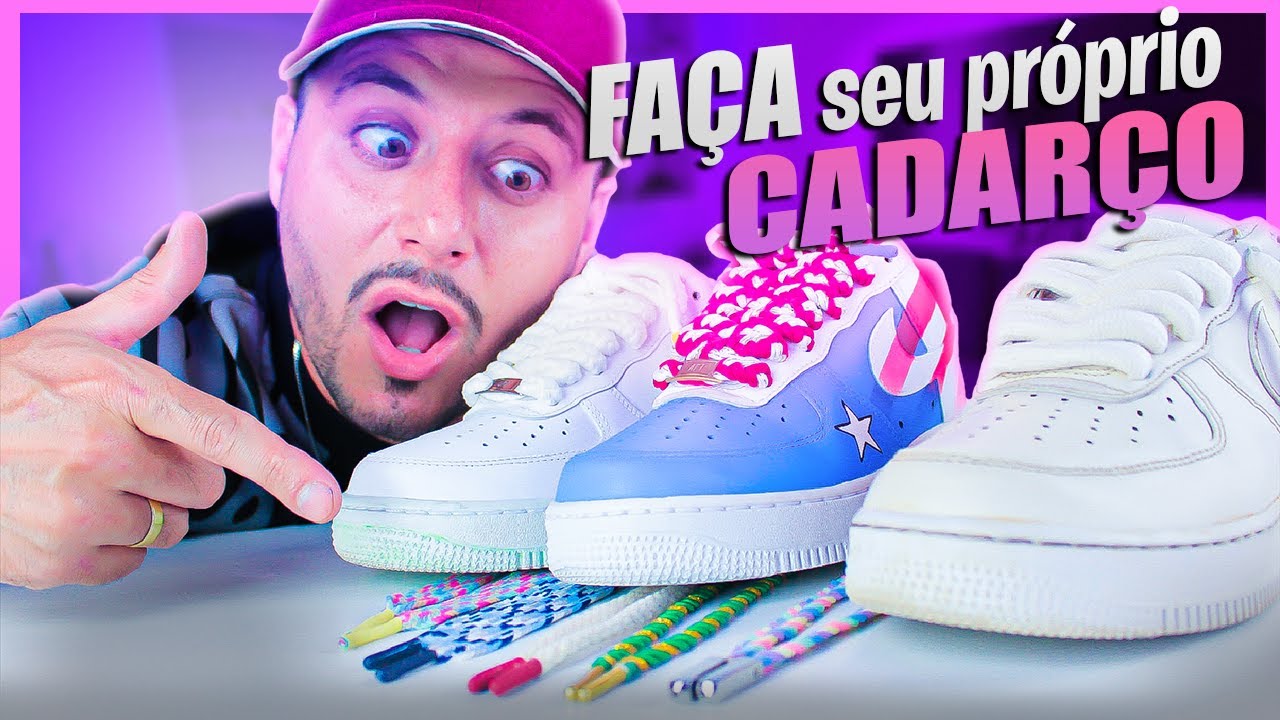COMO FAZER seu CADARÇO para TÊNIS | CUSTOMIZAÇÃO