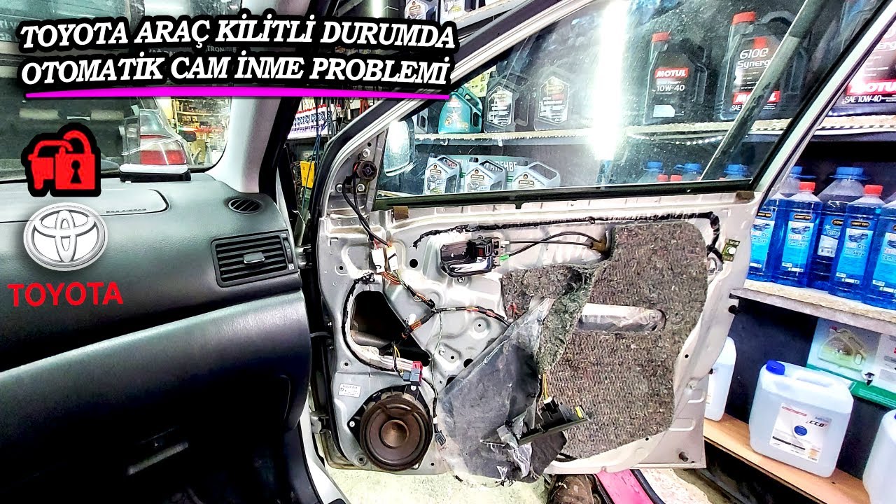 TOYOTA CAM ARIZASI ARAÇ KİLİTLİ OTOMATİK CAM İNME PROBLEMİ KAPI ARIZASI | OTOMATİK CAM ARIZASI | CHR