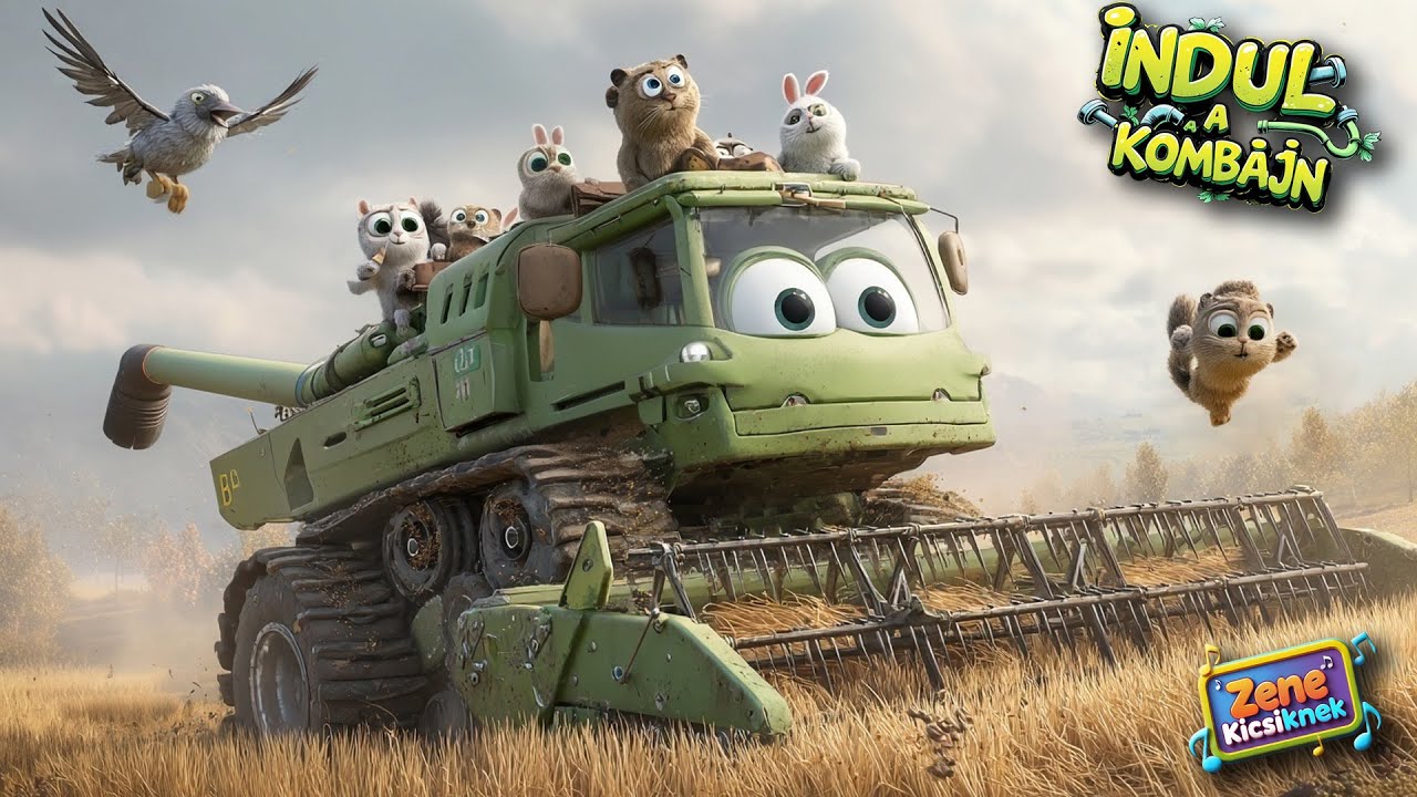 Indul a Kombájn 🚜 – A Traktor szánt folytatása (Gyerekdalok)