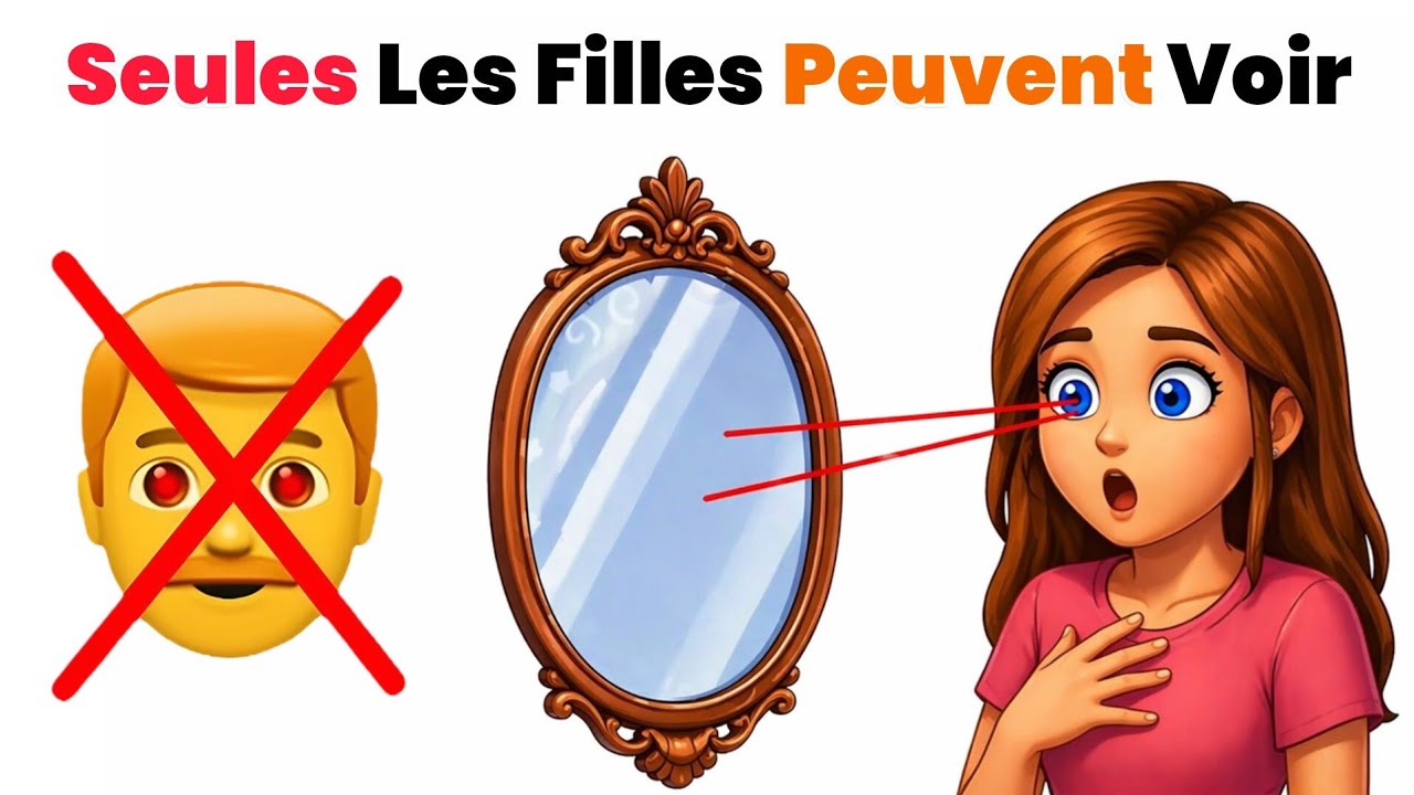 Seules les Filles Peuvent Voir Quelque Chose Dans Ce Miroir Magique d&rsquo;illusions Folles..😰