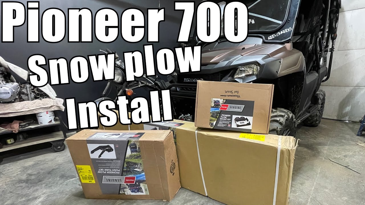 How to install a snowplow Honda pioneer 700 / 2021 Honda pioneer SXS 700 / MAX’S MOTO SHOP