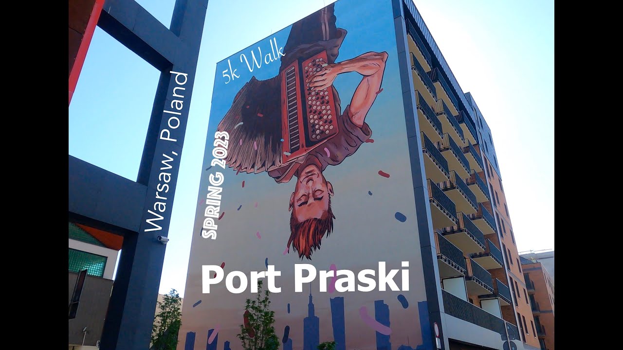 Port Praski 🇵🇱 5k Walk, Warsaw Poland, Spring 2023