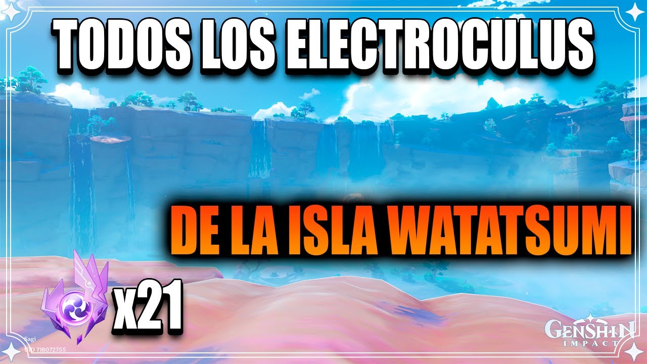 Todos los Electroculus de la ISLA WATATSUMI. Genshin Impact 2.1 Inazuma