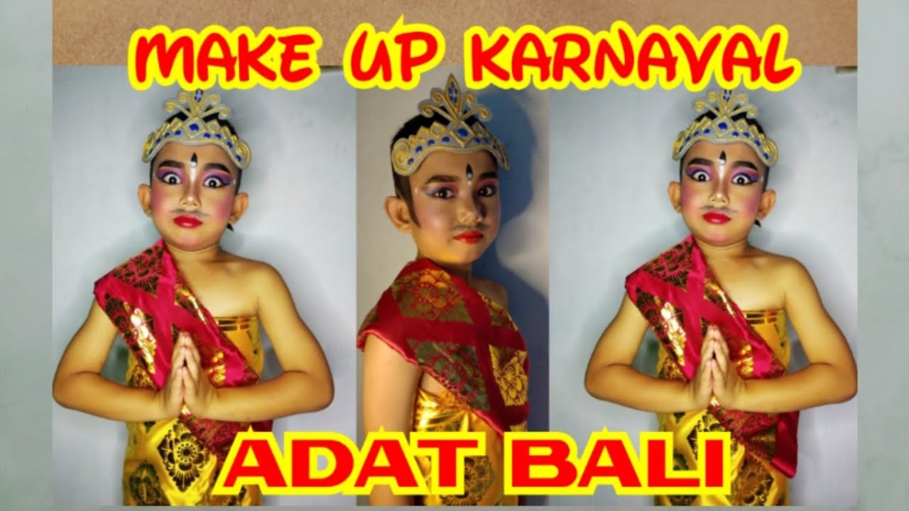 Tutorial Makeup Karnaval || Hari Kartini Untuk Anak2 || Gampang!!! Makeup Bali