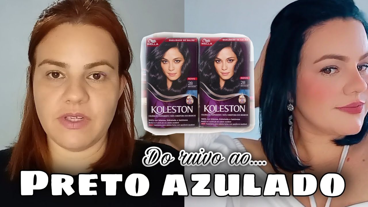 Do ruivo ao preto *koleston 28 preto azulado*