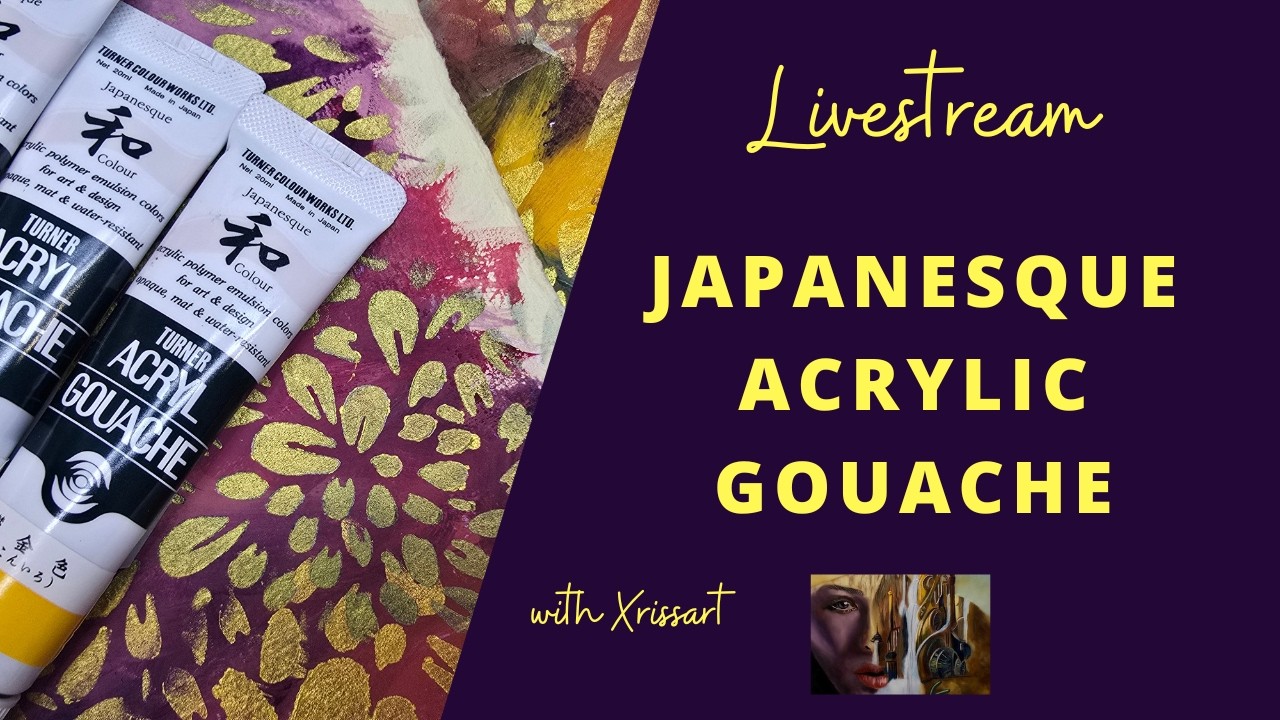 Livestream - Turner Japanesque Gouache with Amatruda and Two Rivers Watercolour paper