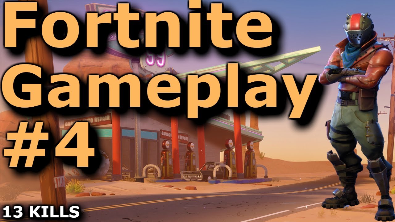 13 Kill Solo Win (Fortnite Gameplay #4)