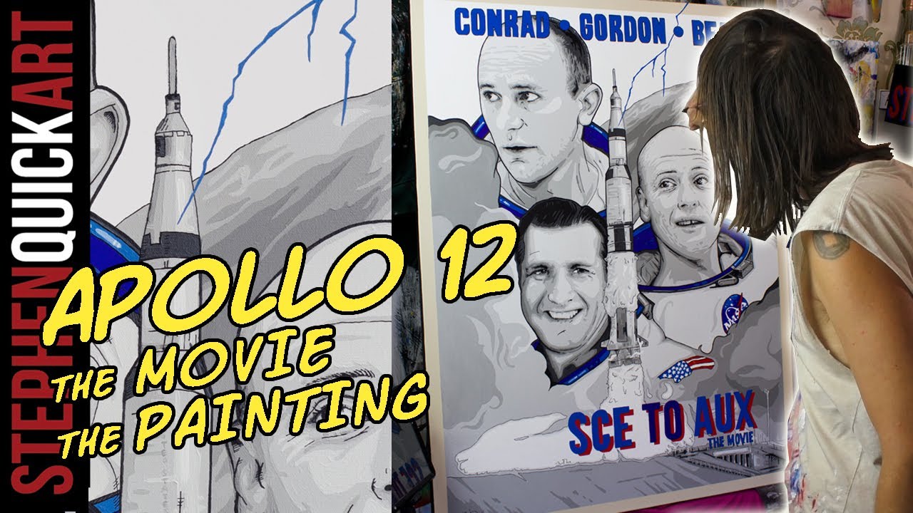 APOLLO 12 The Movie The PAINTING | Sce to Aux Pop Art | 80's Movie Poster