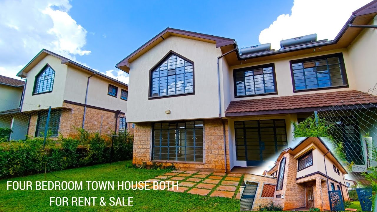 INSIDE this four bedroom townhouse both for rent and sale OFF KIAMBU ROAD - RENT 120K, SALE 21.9M