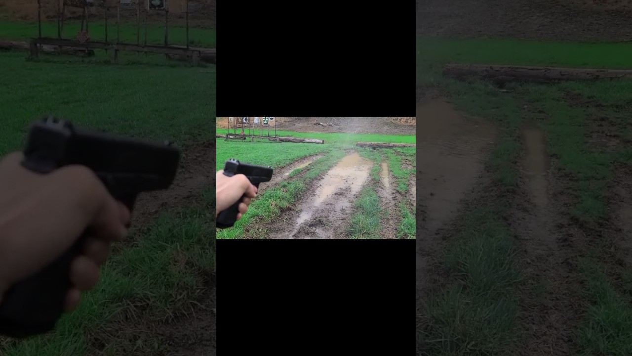 Shooting a glock 19 gen 5 into water. 