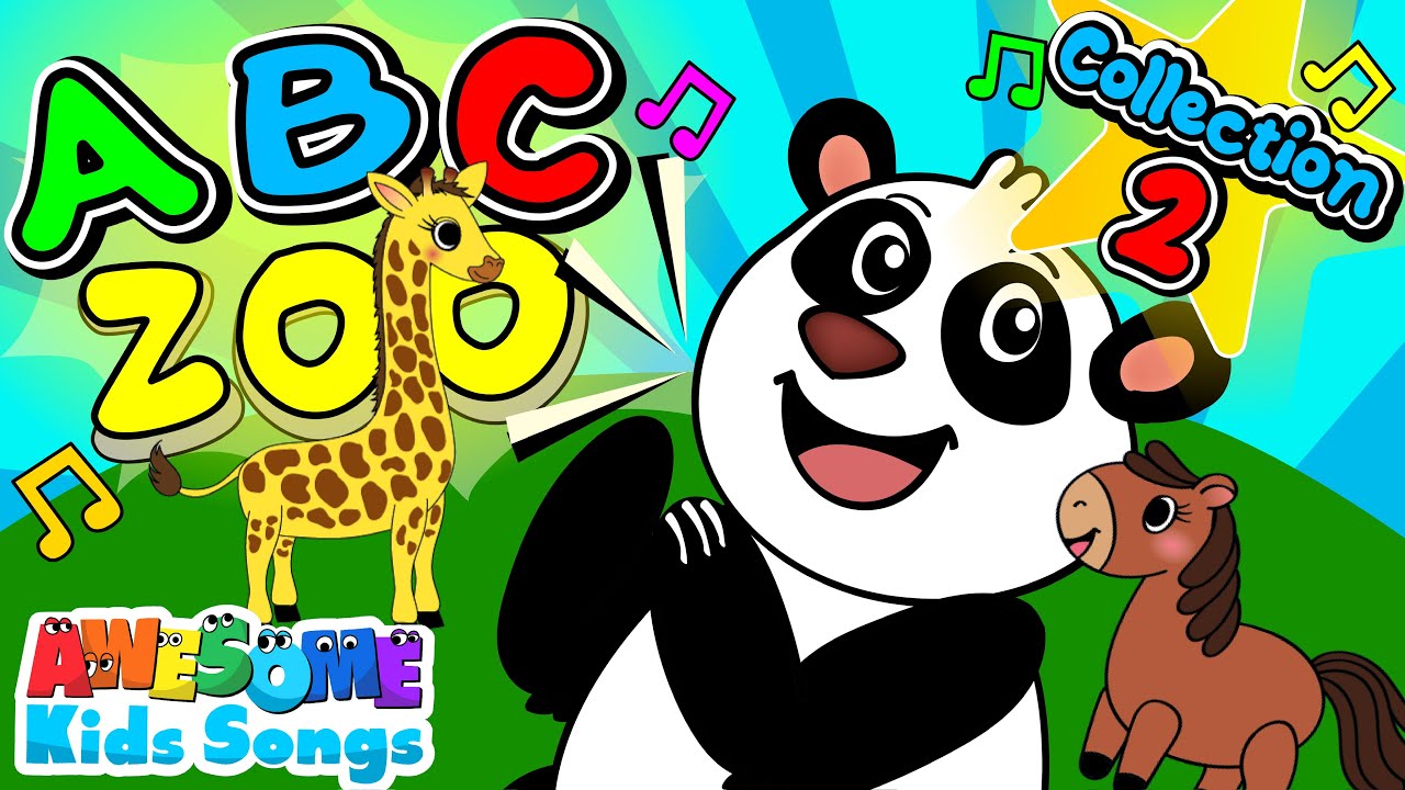 NEW Alphabet Zoo Song! Animals A-Z Collection 2 | ABC Phonics & Real Animal Sounds #AwesomeKidsSongs