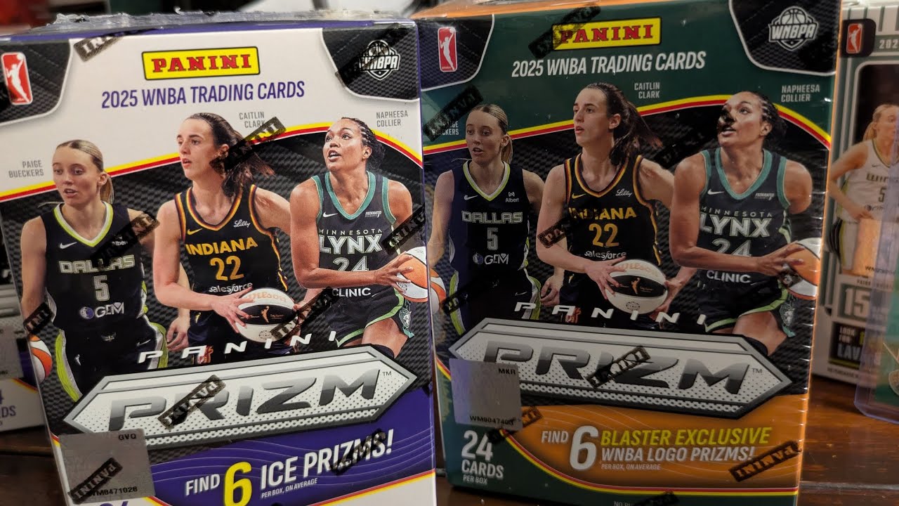 2025 WNBA Prizm. Target vs Dicks. Bact to back serialized card packs!