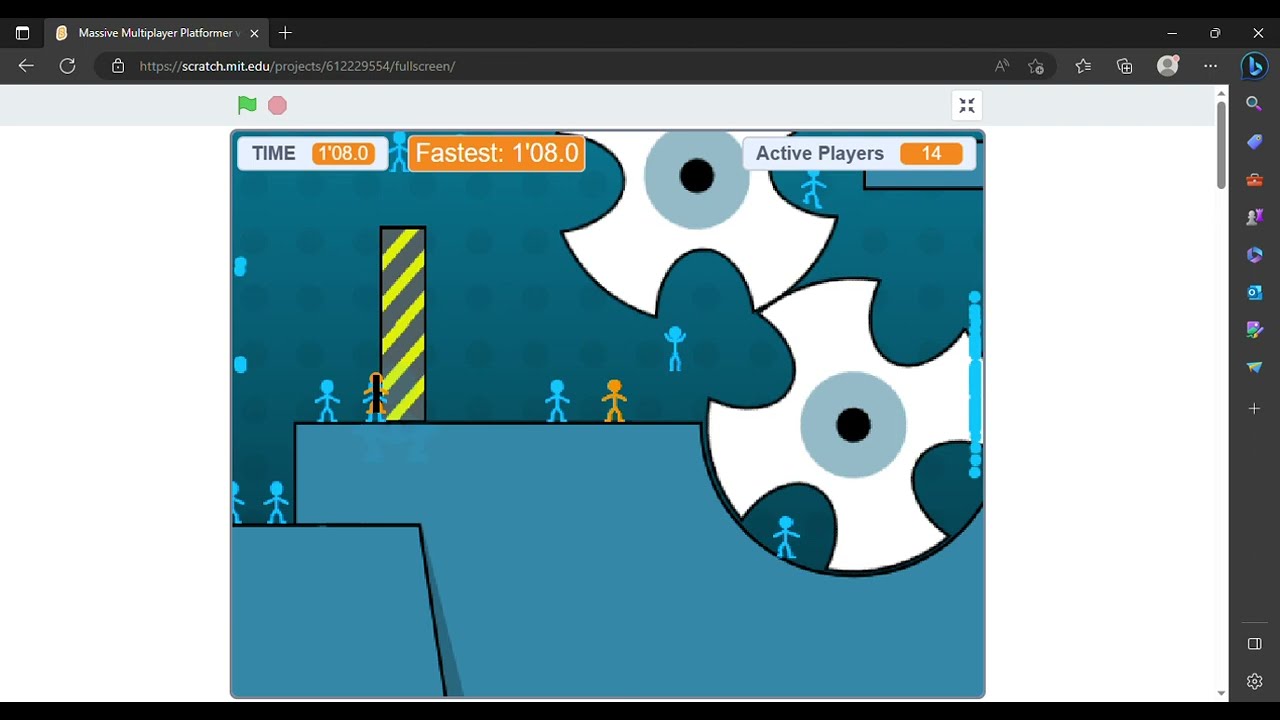 Massive Multiplayer Platformer Speedrun Scratch